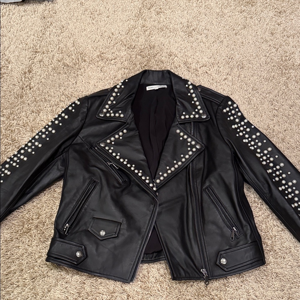Studded Black Leather Jacket